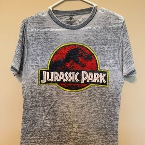 Jurassic Park Grey Soft T-Shirt